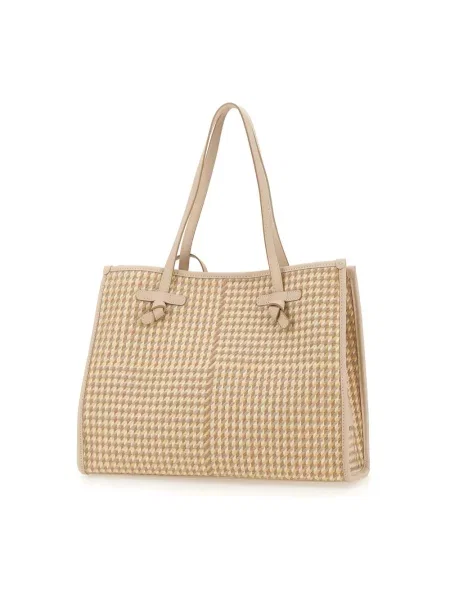 Torebka skórzana Gianni Chiarini skórzana beżowa