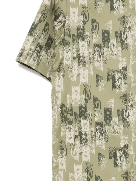 Cămașă Fred Perry cu imagine verde