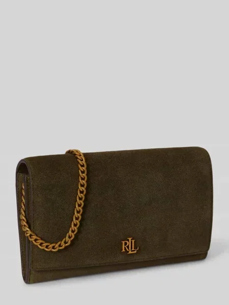 Lauren Ralph Lauren torebka crossbody zamszowa zielona