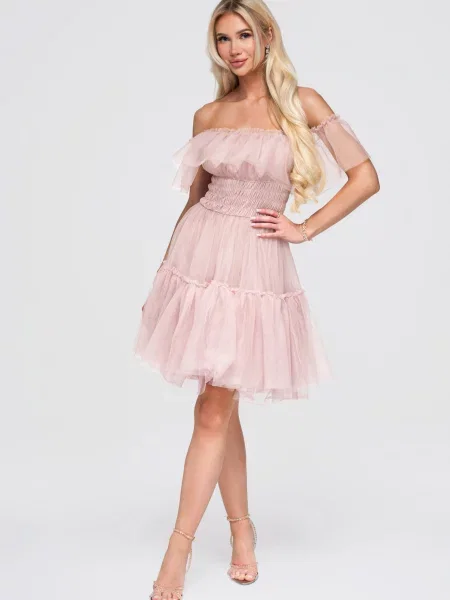 Rochie mini Edoti roz