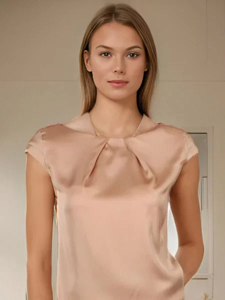 Блуза LadyLike мокко шовк