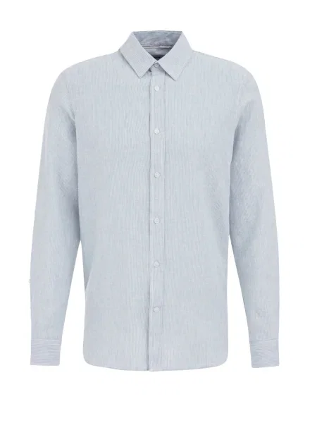 WE Fashion Košile světlemodrá bílá