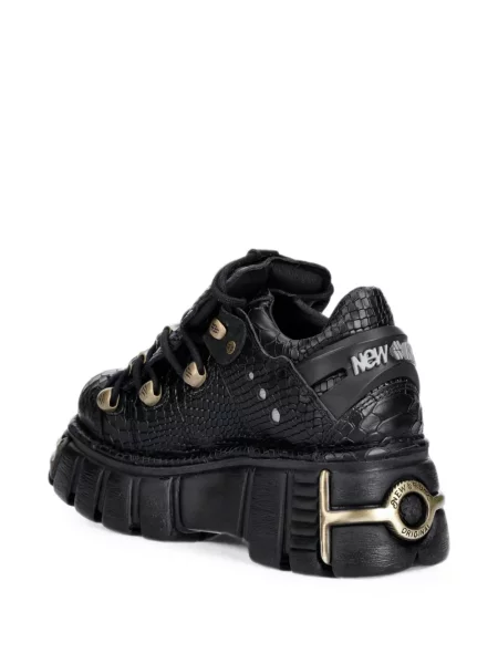 Pantofi derby New Rock cu platformă negru