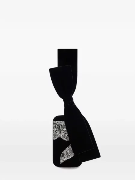 Geantă plic Givenchy cu broderie din satin negru