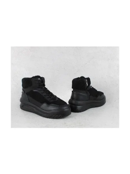 Sneakerși Lee Cooper cu platformă negru
