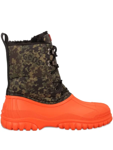 Cizme scurte Gcds cu model camuflaj verde
