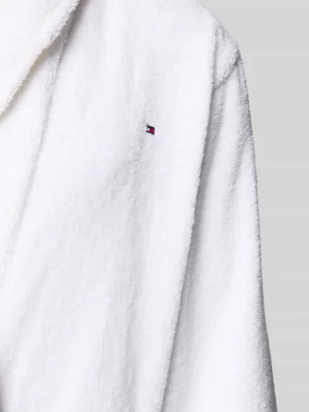 Szlafrok o kroju regular fit z czystej bawełny Tommy Hilfiger biały