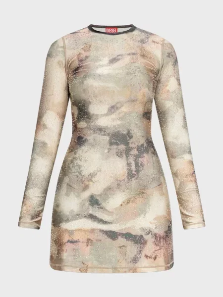 Камуфляжна сукня Diesel бежева