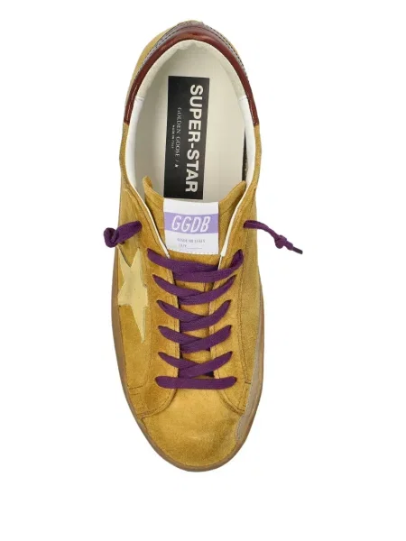 Sneakerși Golden Goose din piele de căprioară galben