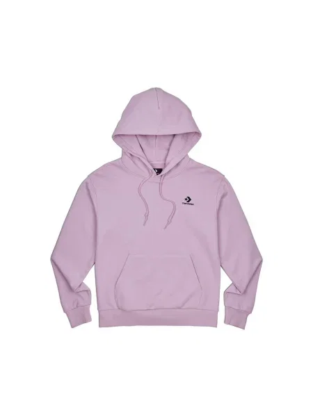 Hanorac cu glugă Converse cu broderie roz