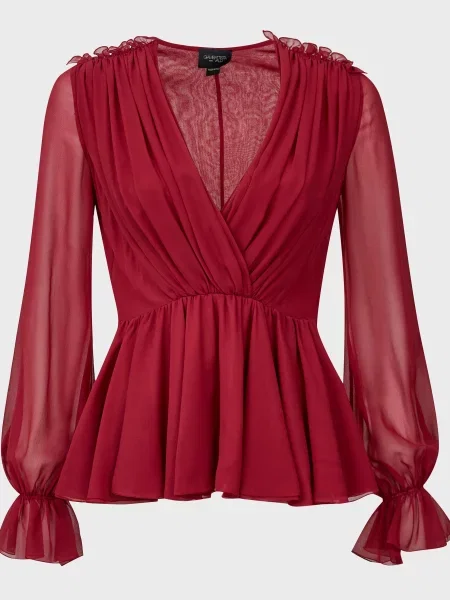 Блуза Giambattista Valli бордова