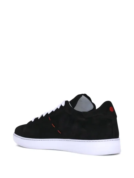 Sneakerși Kiton cu șireturi din dantelă negru