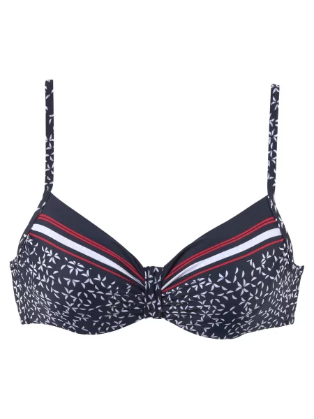 LASCANA Sutien costum de baie Minimal bleumarin