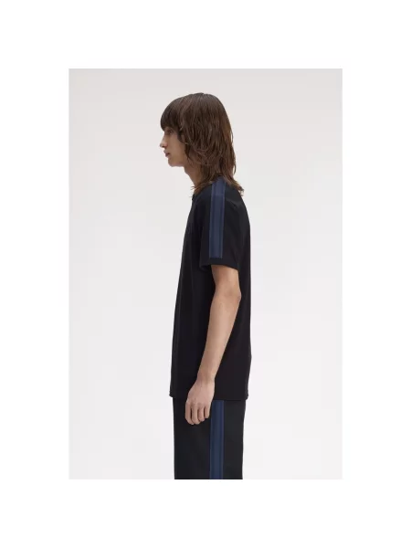 Tricou Fred Perry plasă negru