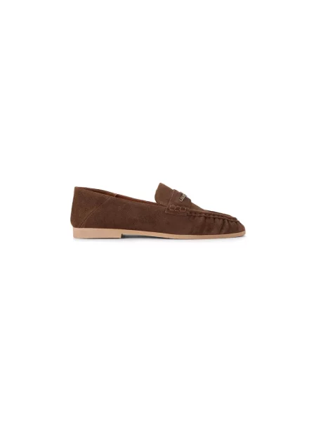 Zawieszka Kurt Geiger London skórzana brązowa