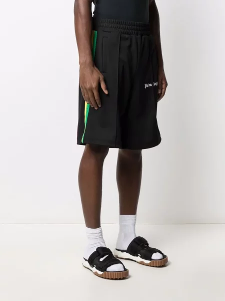 Pantaloni scurți Palm Angels cu imagine negru