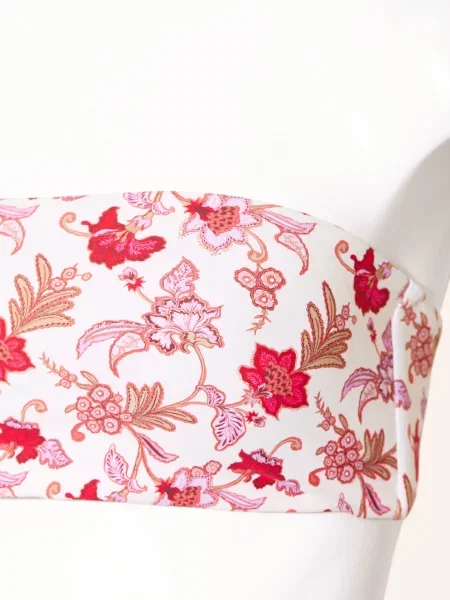 Seafolly Góra Od Bikini Bandeau Summer Chintz rosa