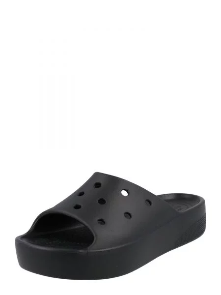 Klasične natikače Crocs s platformom crna