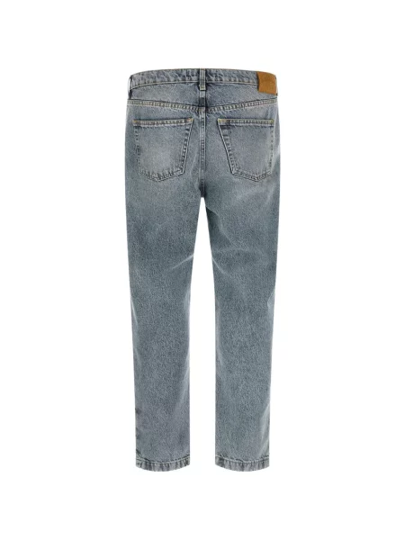 Blugi conici Riviera cu strasuri conici albastru