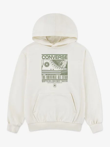 Palton copii Converse alb