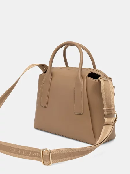 Tommy Hilfiger Torebka Essential Satchel Kobiety Sztuczna skóra brązowy jednolity ONE SIZE beżowa