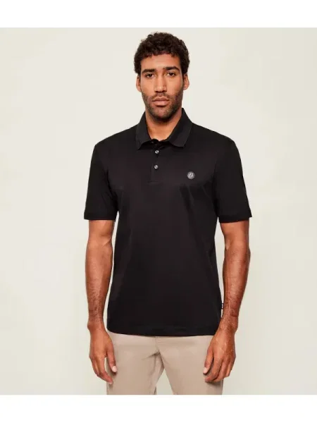 BOSS BLACK Polo C-Parris 01 | mercerizat negru
