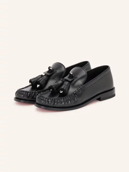 Christian Louboutin Loafersy Rochelle schwarz czarne