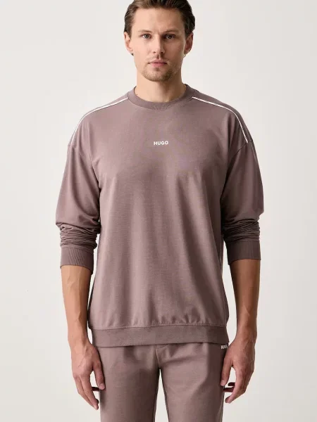 HUGO hanorac de loungewear pentru bărbați cu NOAH SWEATSHIRT maro