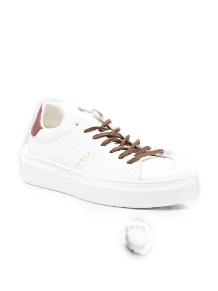 Sneakerși Furla cu imagine alb
