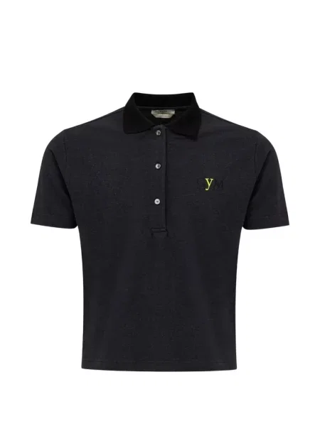 Tricou polo Fendi cu broderie gri