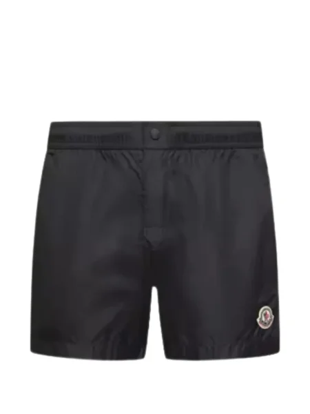 Slip de baie Moncler cu autograf negru