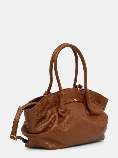 Кожаная сумка Answear.lab коричневая
