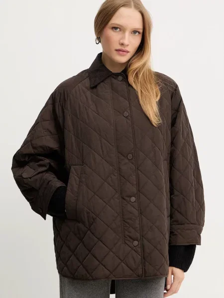 Weekend Max Mara geacă PEPATO de tranzitie oversize maro