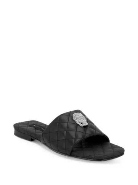 Sandale Philipp Plein fără toc negru