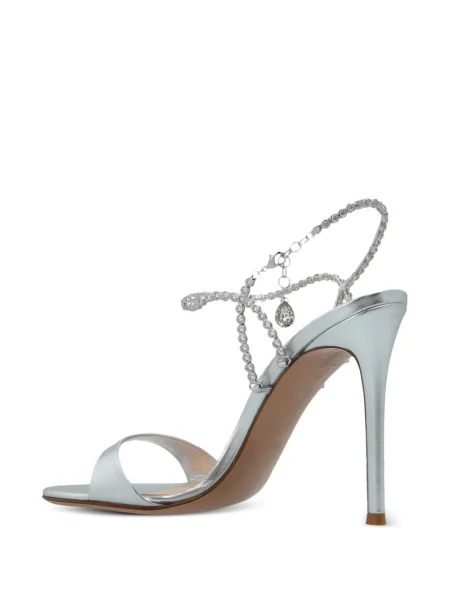 Pantofi cu toc Gianvito Rossi de cristal gri