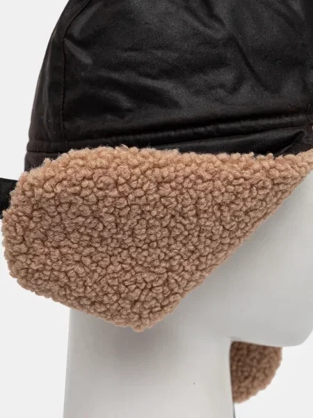 Czapka z nauszniki Czapka model MORAR WAX TRAPPER' Barbour brązowa