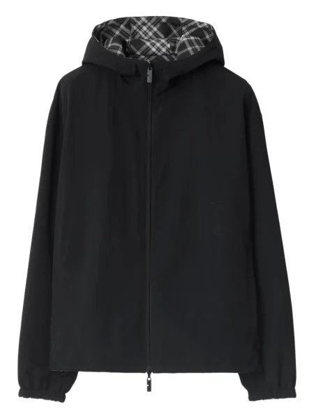 Geacă Burberry cu glugă negru