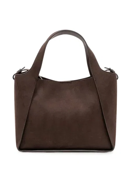 Geantă shopper Stella Mccartney cu autograf maro