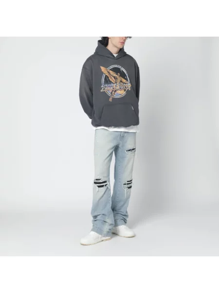 Bluza z kapturem Represent szara