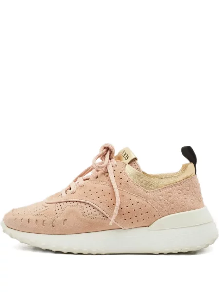 Sneakerși Tod's din piele roz