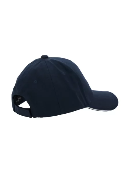 Czapka z daszkiem Emporio Armani z logo niebieska