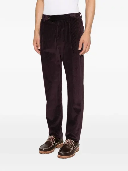 Pantaloni Eleventy de catifea cord violet