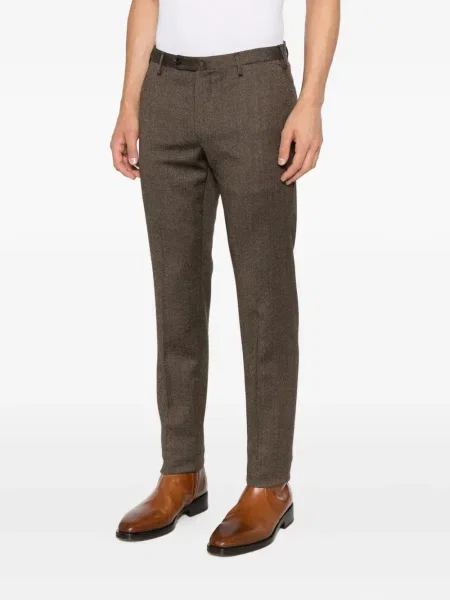 Pantaloni Incotex de lână maro
