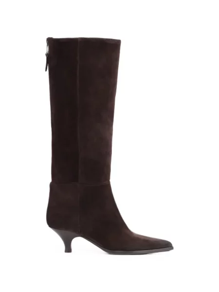 Botine Notabene din piele de căprioară maro