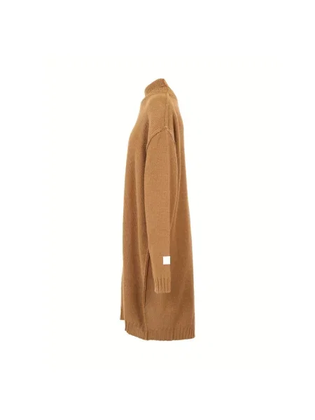 Sukienka Mm6 Maison Margiela wełniana brązowa