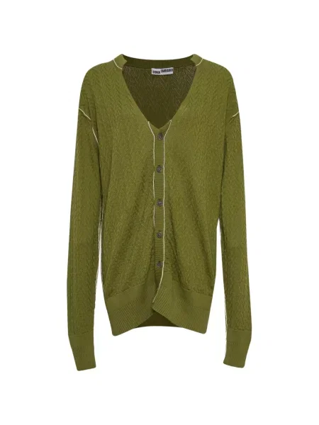 Cardigan Sonia Carrasco tricotate verde