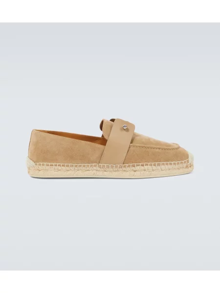 Espadrile Christian Louboutin din piele de căprioară
