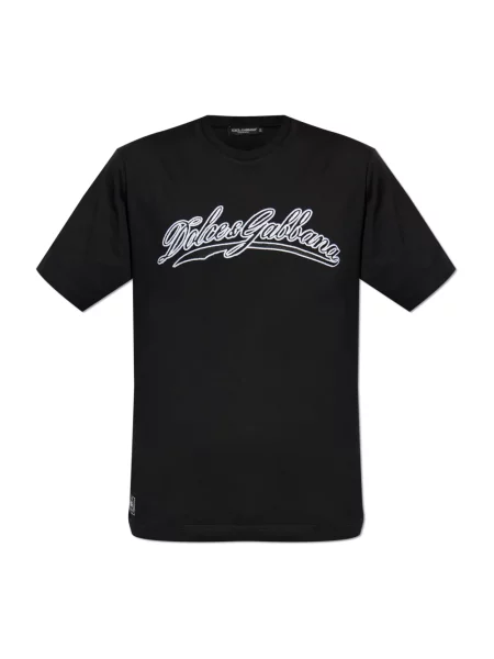 Koszulka Dolce And Gabbana z logo czarna