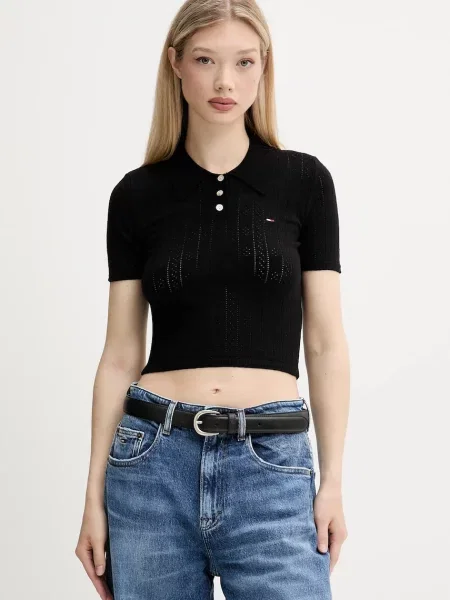 Pulover Tommy Jeans črna