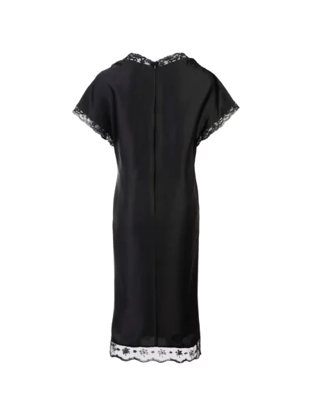 Rochie midi Simone Rocha din dantelă negru